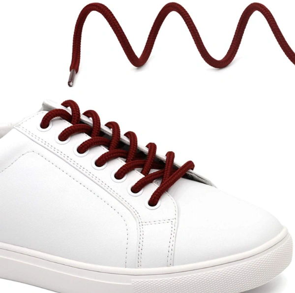GRAH SANGRAH® (2 Pair) Shoelaces for Thick Round Climbing, Hiking, Boot, Running , Sport Shoes Laces  - 120 CM, Maroon